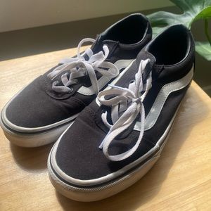Old Skool Vans! Women's Size 8! Only worn twice!
